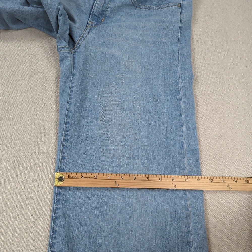 Levis Jeans Womens 30 Blue 318 Shaping Wide Leg Stretch Light Wash Boho - Picture 6 of 16